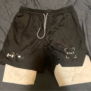 gym shorts with built in compression